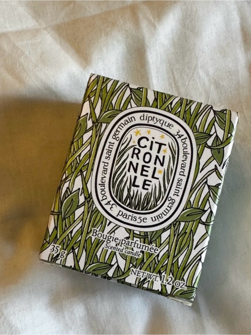 diptyque Citronnelle Candle NIB 1.2oz